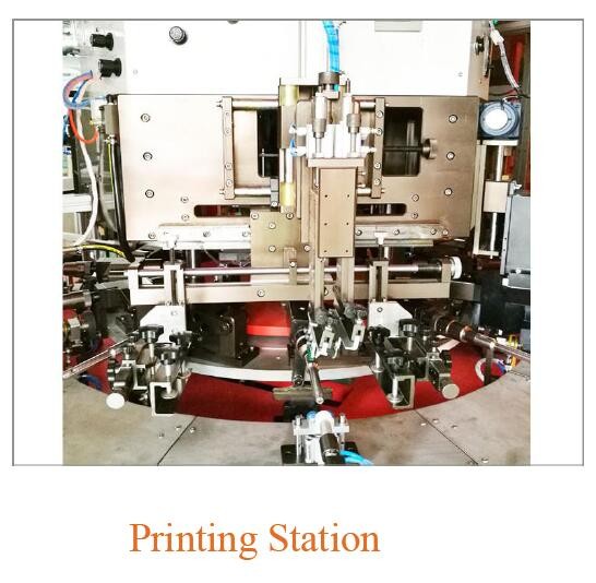 1 To 6 Color Automatic Soft Tube Rotary Table UV Screen Printing Machine