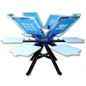  6 Color Manual Rotary Screen Printer