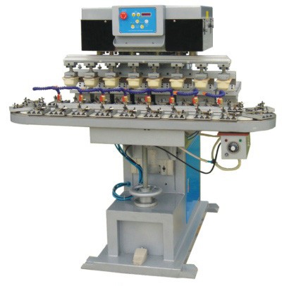8 Color Ink Cup Pad Printing Machine with Carousel