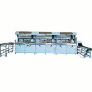 Full automatic 3 colors bottle UV screen printing machine
