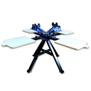 Manual 4 Color Screen Printing Press