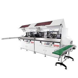 Two Color Automatic UV Bottle Silk Screen Printing Machine Two Color Automatic UV Bottle Silk Screen Printing Machine